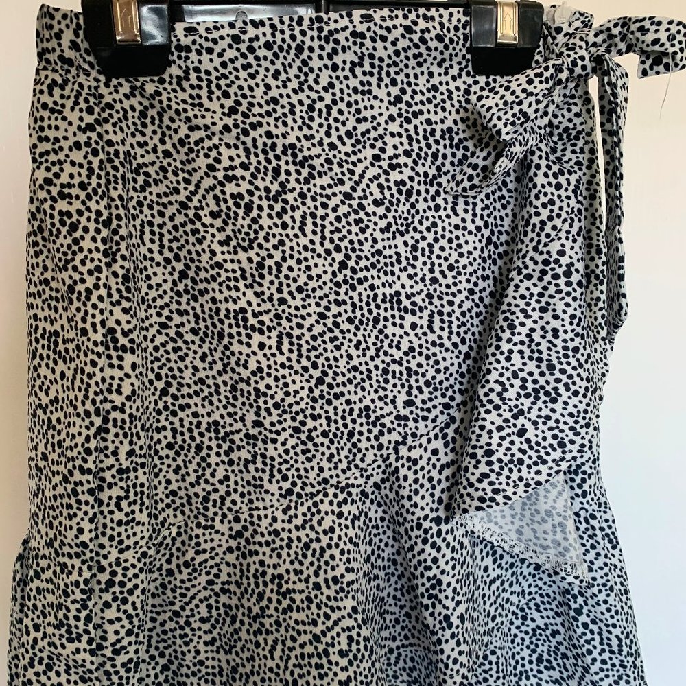 SHEIN, printed, wrap skirt, small